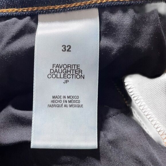 FAVORITE DAUGHTER Valentina Tower Super High Rise Jeans Size 32 Jasper Dark Wash - Picture 8 of 16